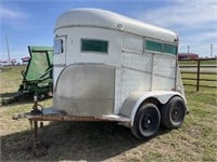 152. 1972 Two Horse Bumper Pull Trailer