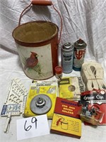 CARDINAL BUCKET & CONTENTS