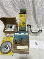 HORIZONTAL DRILL STAND, SAFETY GOOGLES,STANLEY