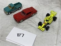 3-GREEN TRUCK / RED CAR / MENARDS RACE CAR
