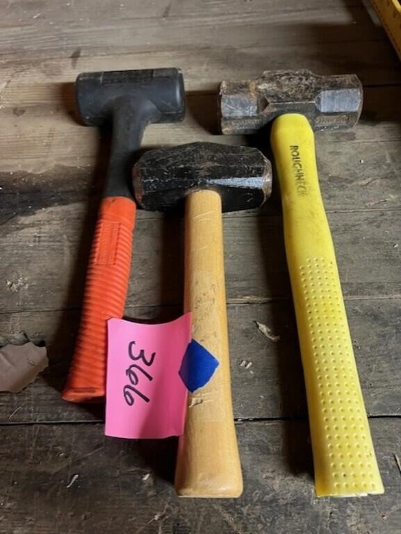 Sledge hammers, rubber mallet