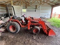 Kubota tractor and loader