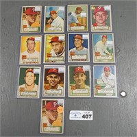 1952 Topps Philadelphia Phillies Baseball Cards