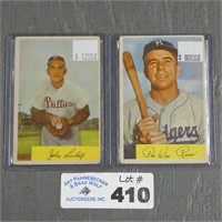 1954 Bowman Pee Wee Reese & Lindell Cards