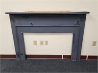 Blue Fireplace Mantle- Needs To Be Screwed to