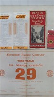 Denver & Rio Grand Timetable June 6, 1937
