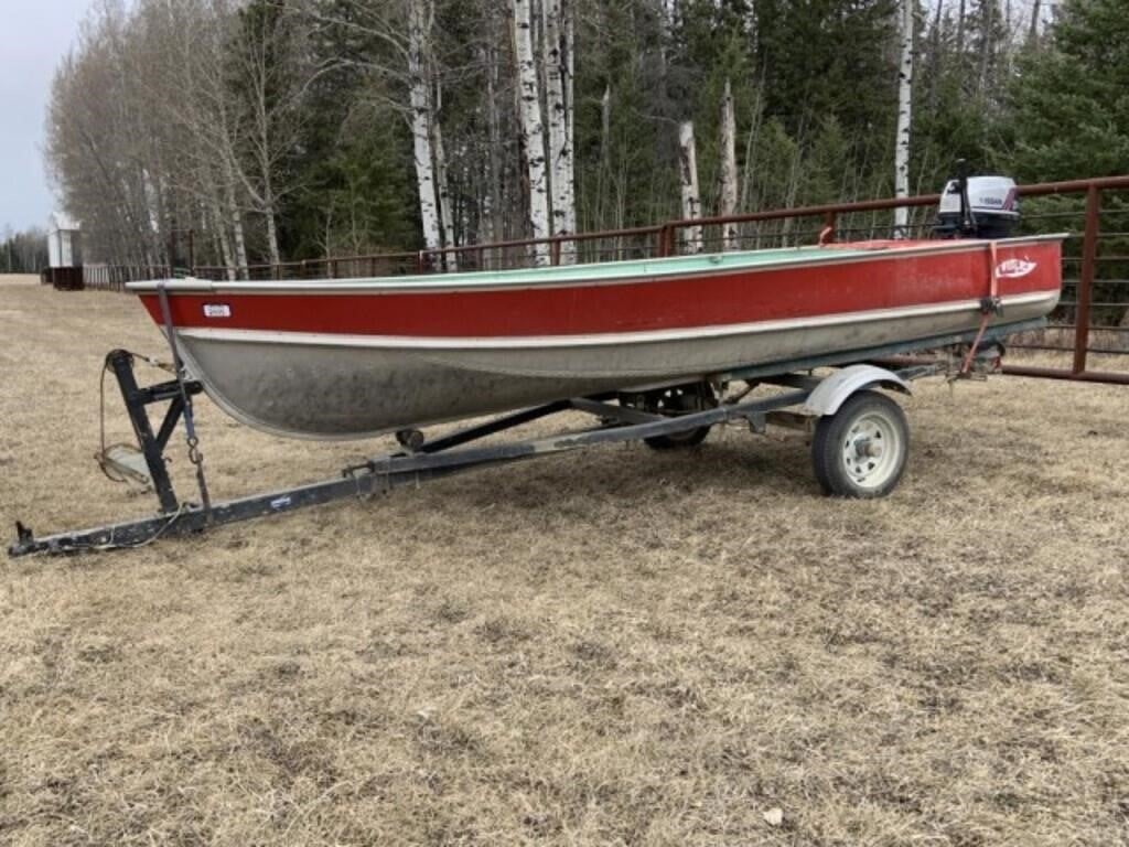 1980 Lund 14' Aluminum Fishing Boat