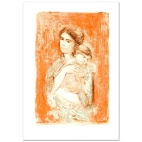 Leona and Baby Limited Edition Lithograph by Edna