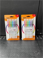 Two packs of Bic crystal up pens