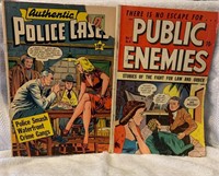 Public Enemies and Authentic Police Cases Comic