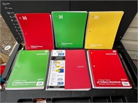 Six brand new notebooks