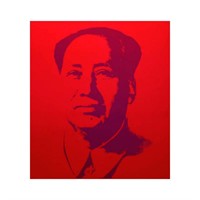 Andy Warhol "Mao Red" Silk Screen Print from Sunda