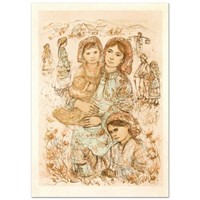 Family in the Field Limited Edition Lithograph by