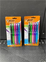 Two packs of bic ballpoint pens