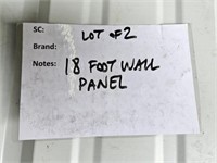 2 Pc 18 Foot Metal Wall Panel
