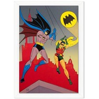Bob Kane (1915-1998), "Batman and Robin" Framed Ha