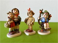 2 W. Germany & 1 Germany Hummel Figurines