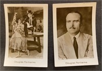 DOUGLAS FAIRBANKS: 2 x Scarce MANOLI Tobacco Cards