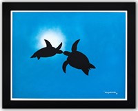 Wyland- Original Painting on Canvas "Swimming to t