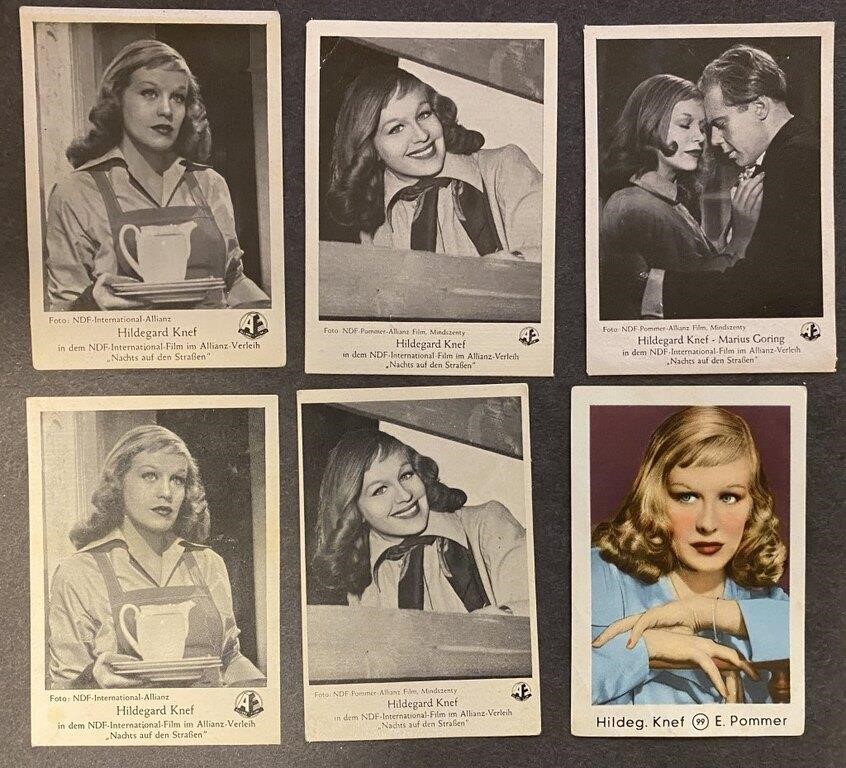 HILDEGARD KNEF (Singer, Actress):  Cards (1958)