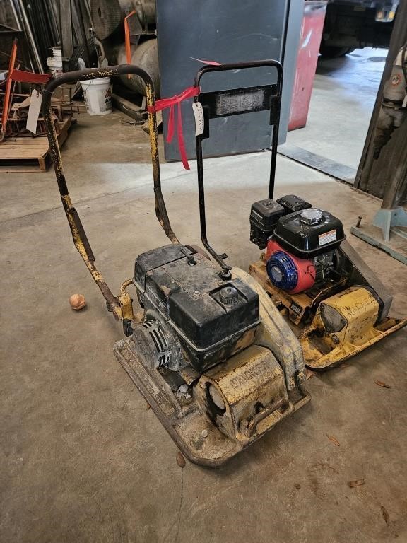 2 Pc Wacker Plate Compactors For Parts Only