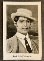 RUDOLPH VALENTINO: JOSETTI Tobacco Card (1931)
