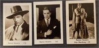 RAMON NOVARRO: 3 x MONOPOL Tobacco Cards (1932)