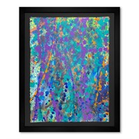 Wyland, "Coral Colors 49" Framed Original Watercol