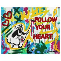 Nastya Rovenskaya- Mixed Media "Follow Your Heart"