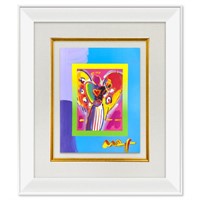 Peter Max, "Angel with Heart" Framed One-of-a-Kind