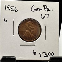 1956 GEM PROOF WHEAT PENNY CENT
