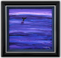 Wyland- Original Painting on Canvas "Floating High