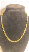 Gold Tone Fashion Necklace 17 inch