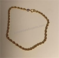 14kt Gold Bracelet 8 inch