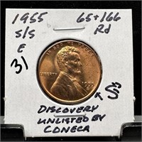 1955-S/S WHEAT PENNY CENT UNLISTED BY CONECA