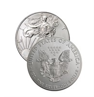 (1) US Silver Eagle Random Date
