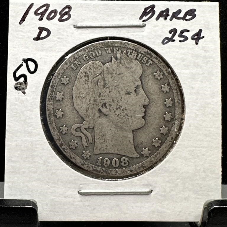 FRI COIN & JEWELRY LOTS OF BARBERS ERRORS MORE NICE
