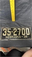 1936 nebraska plate