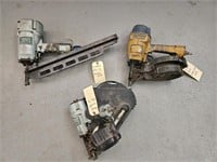 3 Pc Pneumatic Nailers See Info Photos