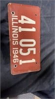 1946 illinois plate