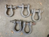 5 Pc 6" Safety Anchor Shackles