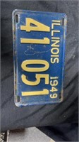1949 illinois plate