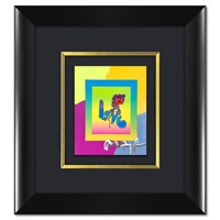 Peter Max, "Love" Framed One-of-a-Kind Acrylic Mix
