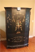 Hand Painted Media Cabinet (BUYER RESPONSIBLE FOR
