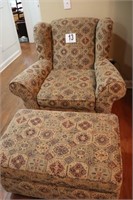 Upholstered Chair with Ottoman (BUYER RESPONSIBLE