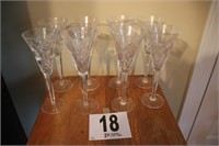 Set of (8) Waterford Crystal Stemware Glasses(R7)