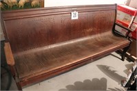 Ahnapee Veneer & Seating Co. Vintage Pew/Bench