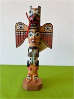 Made in Alaska Carved Totem w Tags