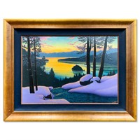 Bill Jewell, "Evening Colors - Emerald Bay" Framed