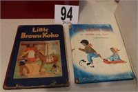 (2) Vintage Little Brown Koko Children's